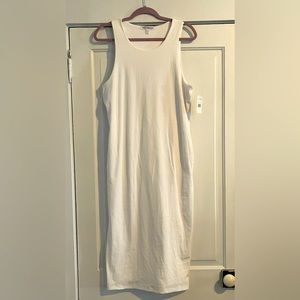 Good American White ribbed dress